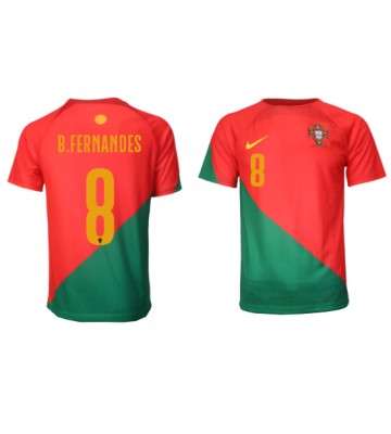 Portugal Bruno Fernandes #8 Replika Hjemmebanetrøje VM 2022 Kortærmet